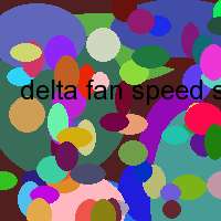 delta fan speed sensing